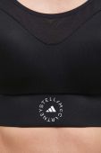Спортивний бюстгальтер adidas by Stella McCartney TruePace колір чорний