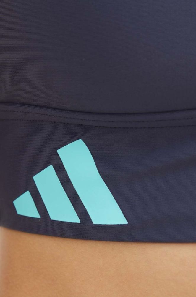 Роздільний купальник adidas Performance Branded колір синій м'яка чашечка фото 6