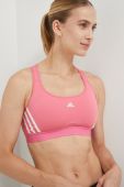 Спортивний бюстгальтер adidas Performance Powerreact колір рожевий