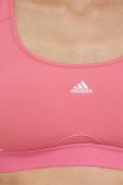 Спортивний бюстгальтер adidas Performance Powerreact колір рожевий