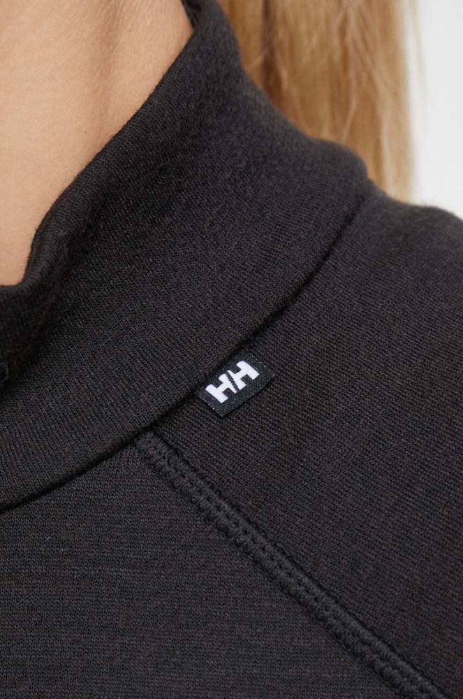 Функціональний лонгслів Helly Hansen Lifa Merino Midweight колір чорний фото 5