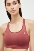 Спортивний бюстгальтер Asics Accelerate колір бордовий однотонний Спортивний бюстгальтер Asics Accelerate колір бордовий однотонний
