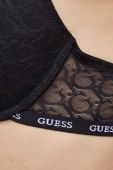 Бюстгальтер Guess колір чорний мереживо однотонний (3532508)