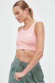 Спортивний бюстгальтер The North Face Flex колір рожевий однотонний