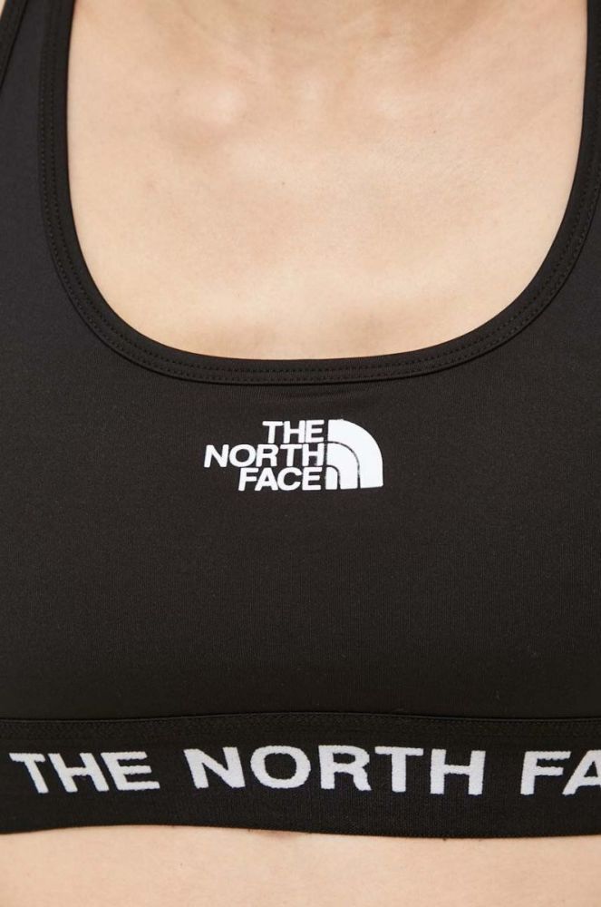 Спортивний бюстгальтер The North Face Tech колір чорний фото 4