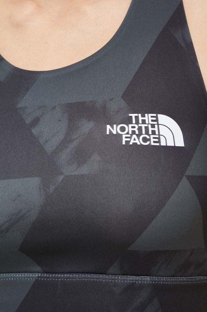 Спортивний бюстгальтер The North Face Flex колір чорний візерунок фото 5