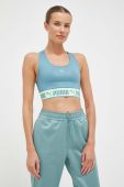 Спортивний бюстгальтер Puma Strong колір бірюзовий однотонний