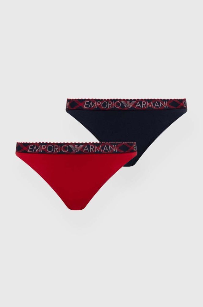Труси Emporio Armani Underwear 2-pack колір барвистий (3606786)