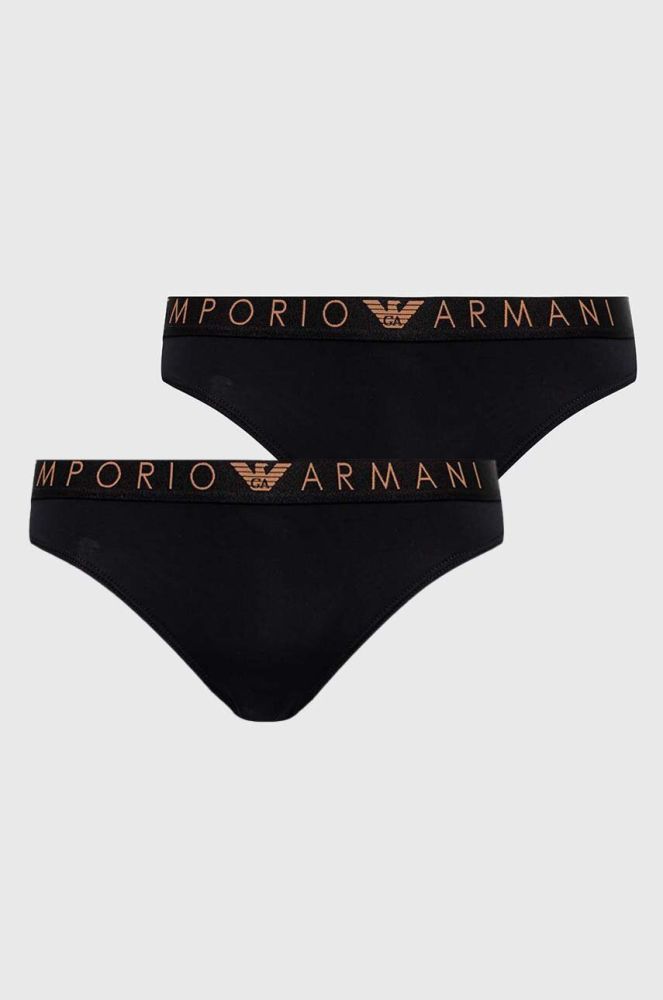 Труси Emporio Armani Underwear 2-pack колір чорний (3393532)