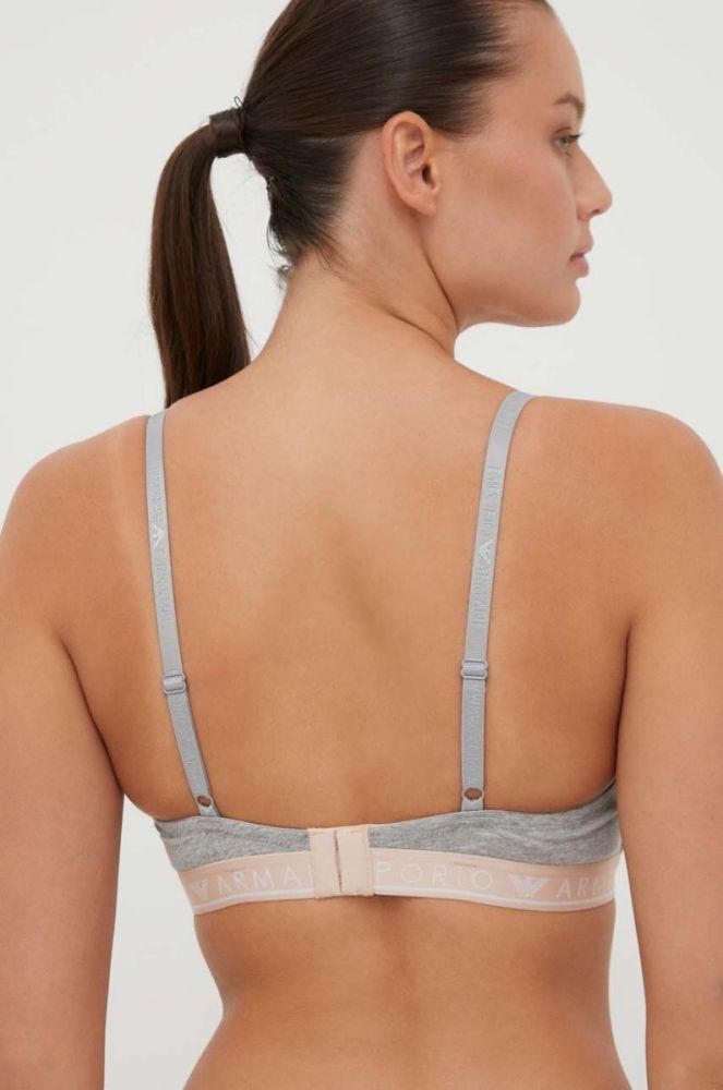 Бюстгальтер Emporio Armani Underwear колір сірий меланж фото 2