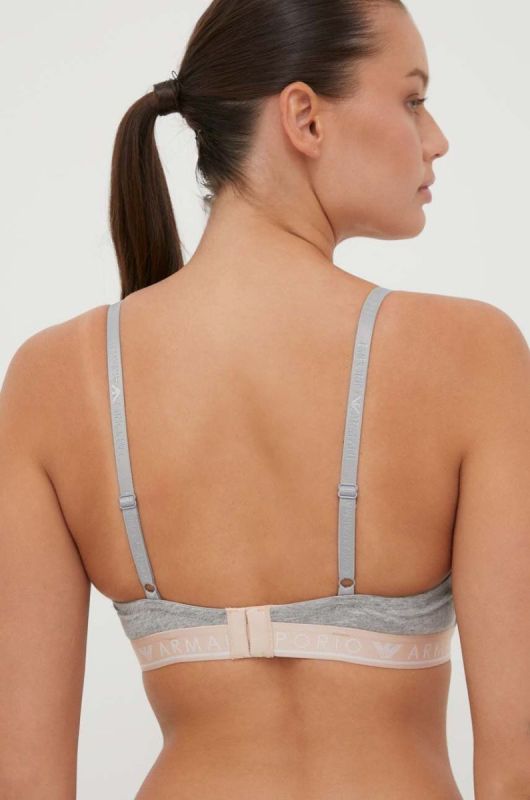Бюстгальтер Emporio Armani Underwear колір сірий меланж фото 2
