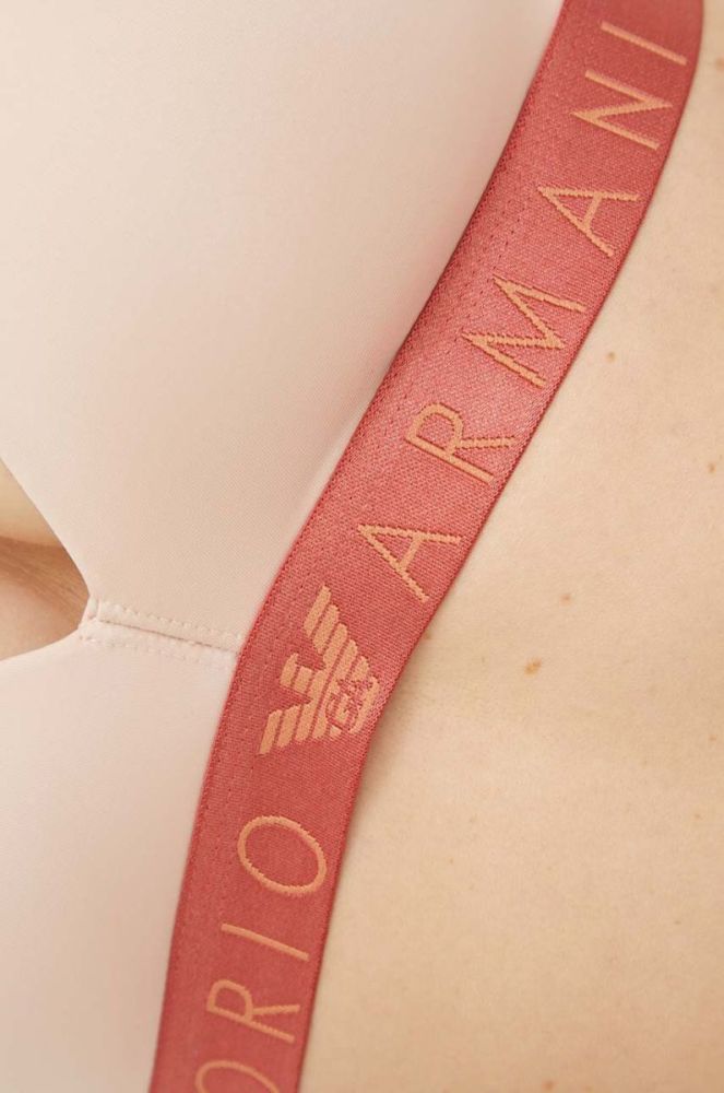 Бюстгальтер Emporio Armani Underwear колір бежевий однотонний (3353735) фото 4