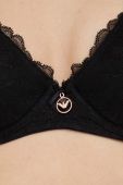 Бюстгальтер Emporio Armani Underwear колір чорний мереживо однотонний (3353743)