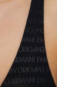 Бюстгальтер Emporio Armani Underwear колір чорний прозорий однотонний