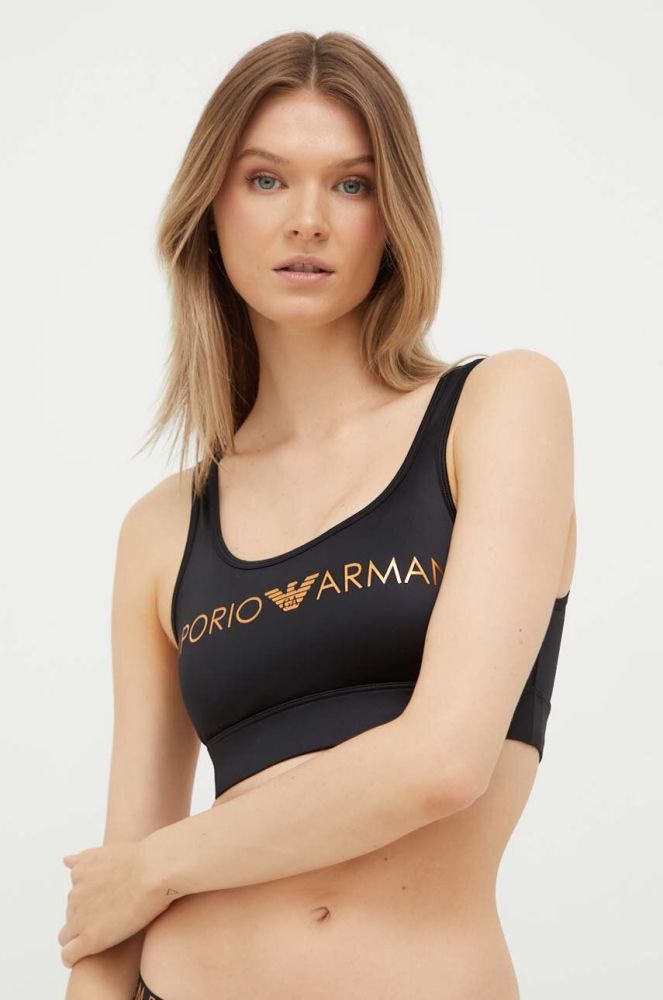 Спортивний бюстгальтер Emporio Armani Underwear колір чорний