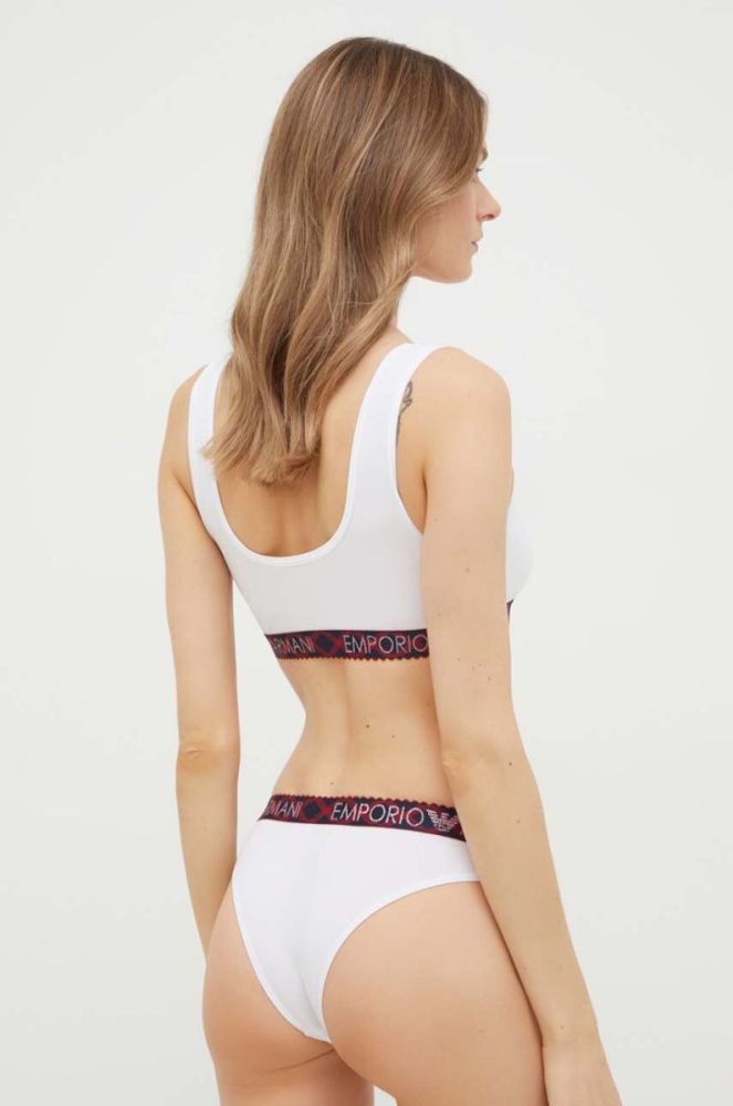 Набір: бюстгальтер і труси Emporio Armani Underwear колір білий фото 2