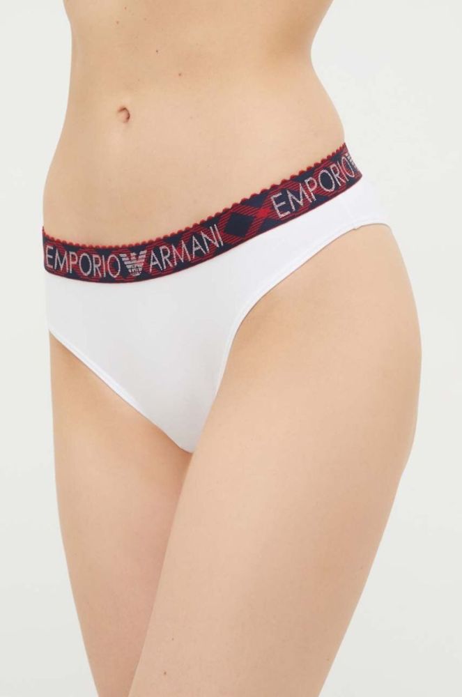 Набір: бюстгальтер і труси Emporio Armani Underwear колір білий фото 4