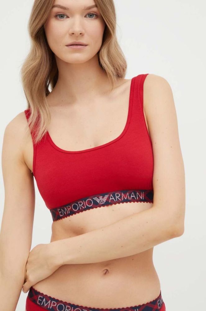 Набір: бюстгальтер і труси Emporio Armani Underwear колір червоний фото 3