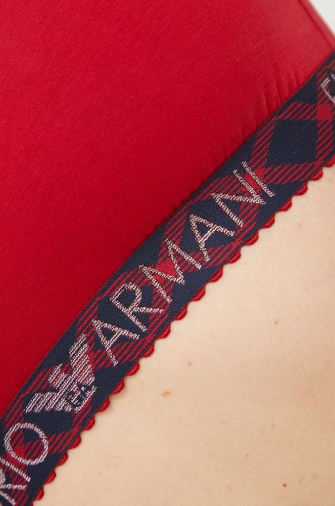 Набір: бюстгальтер і труси Emporio Armani Underwear колір червоний фото 6