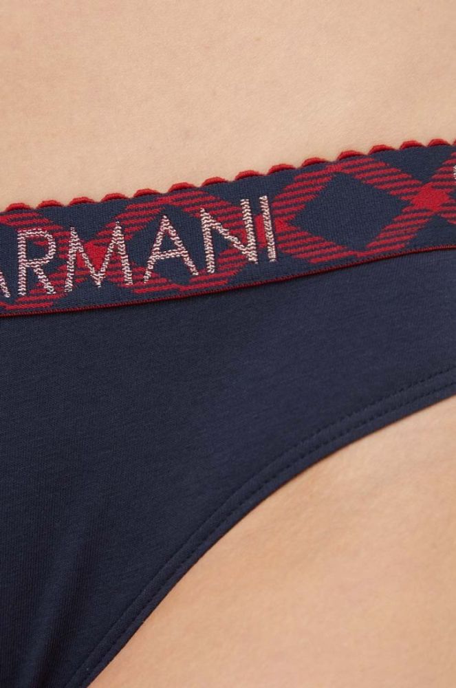 Набір: бюстгальтер і труси Emporio Armani Underwear колір синій фото 6