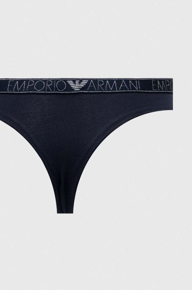 Стринги Emporio Armani Underwear 2-pack колір синій фото 2
