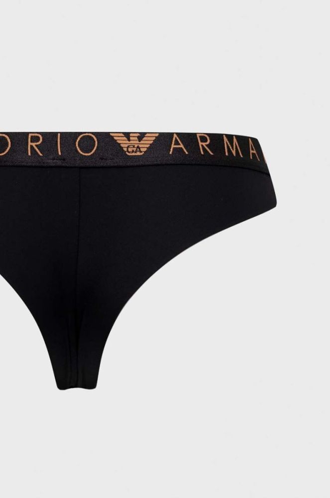 Бразиліани Emporio Armani Underwear 2-pack колір чорний фото 3