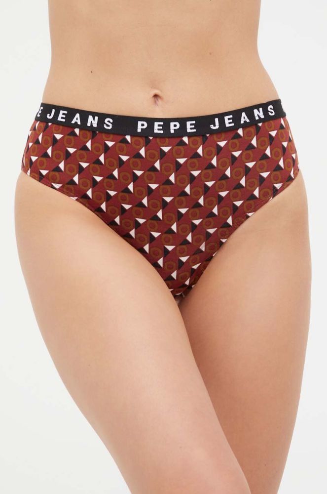 Труси Pepe Jeans колір бордовий (3653359)