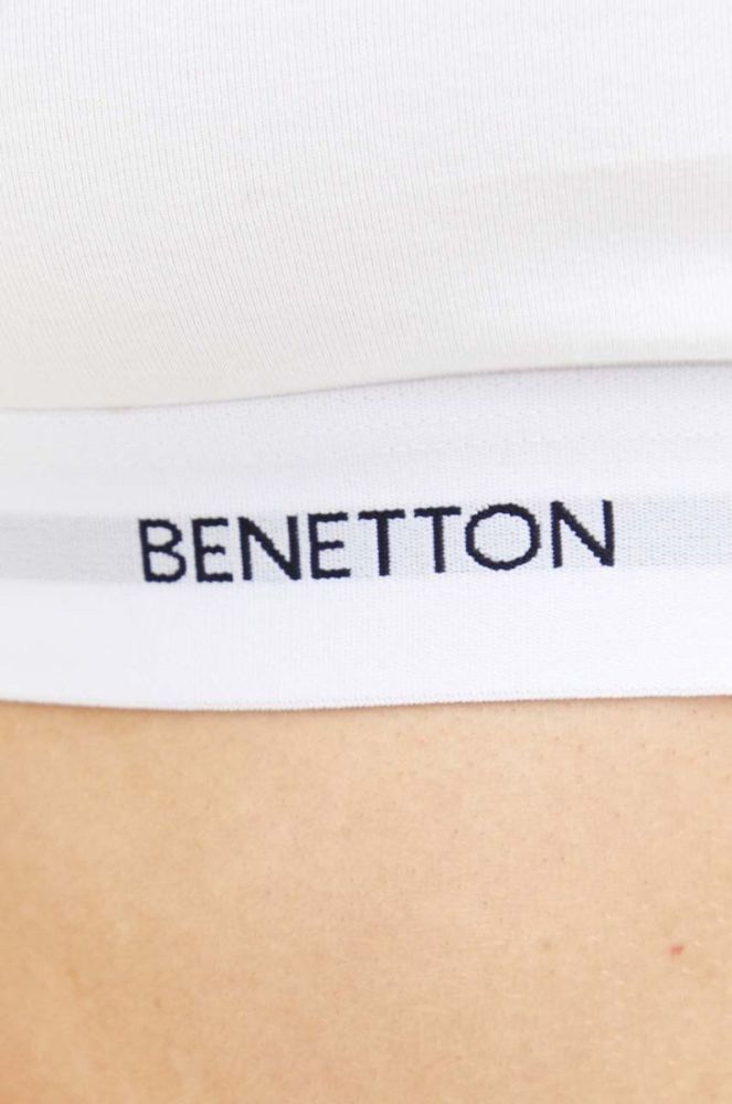 Бюстгальтер United Colors of Benetton колір білий однотонний (3407030) фото 4