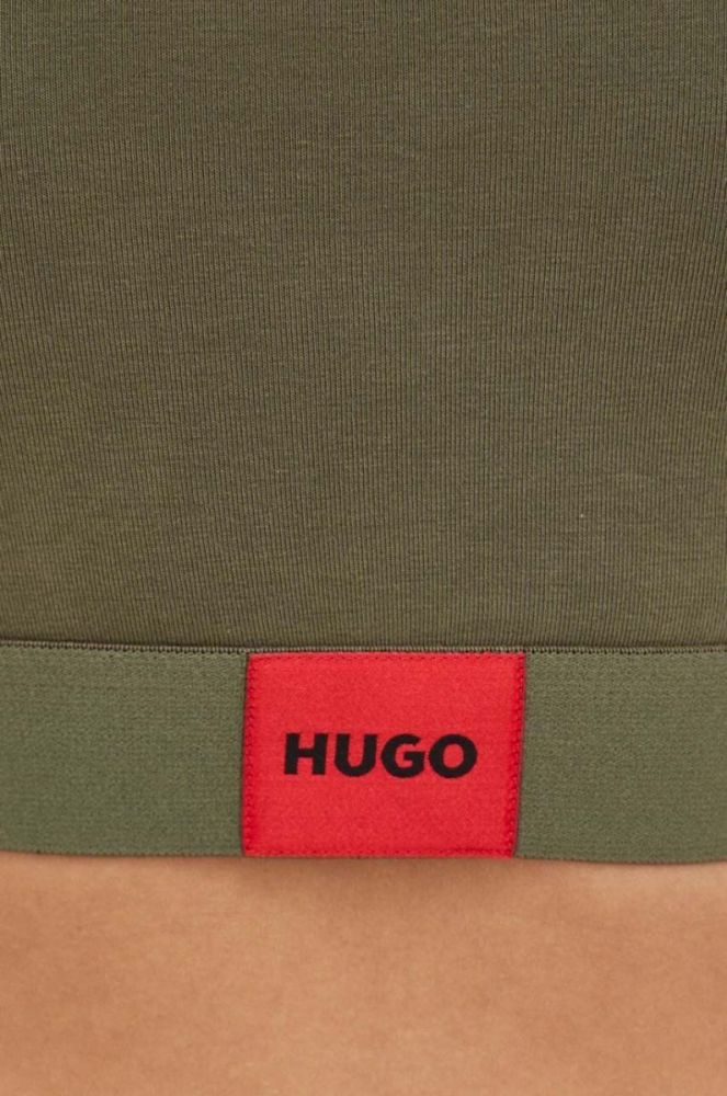 Бюстгальтер HUGO колір зелений однотонний (3570689) фото 4