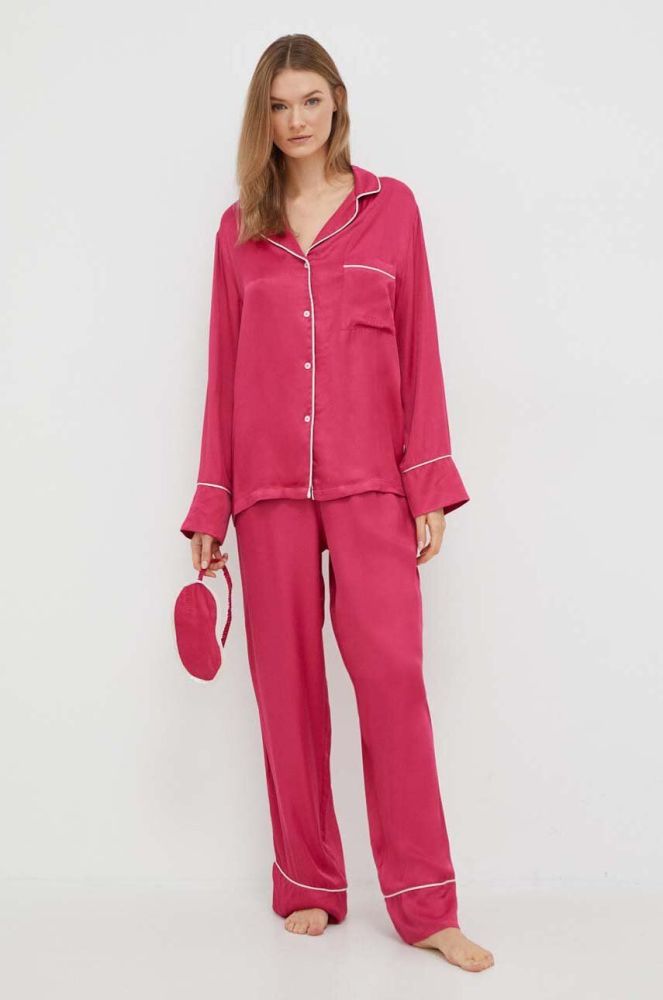 Піжама HUGO жіноча колір рожевий (3621134)