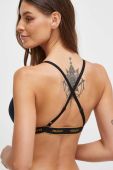 Купальний бюстгальтер HUGO колір чорний злегка ущільнена чашечка (3597244)