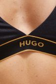 Купальний бюстгальтер HUGO колір чорний злегка ущільнена чашечка (3597244)