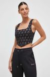 Спортивний бюстгальтер Guess колір чорний візерунок (3608994) Спортивний бюстгальтер Guess колір чорний візерунок (3608994)