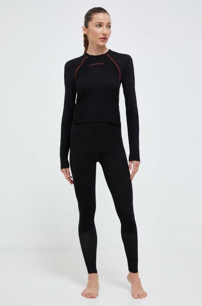Функціональні легінси LA Sportiva Wool40 Aero колір чорний (3406326) фото 2