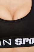 Бюстгальтер та стрінги PLEIN SPORT колір чорний фото 6