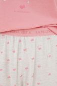 Бавовняна піжама women'secret La Vecina Rubia колір рожевий з бавовни 3136940
