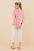 Бавовняна піжама women'secret La Vecina Rubia колір рожевий з бавовни 3136940