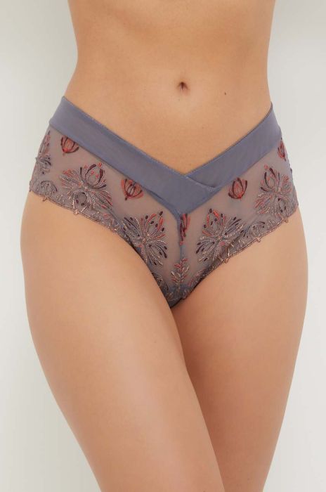 Труси Chantelle колір сірий прозоре