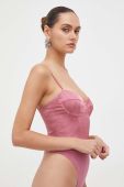 Боді Bardot жіночі колір рожевий