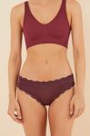 Труси women'secret SECOND ROUND колір бордовий 876739
