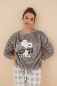 Піжама women'secret Snoopy жіноча колір сірий 3136020