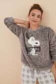 Піжама women'secret Snoopy жіноча колір сірий 3136020