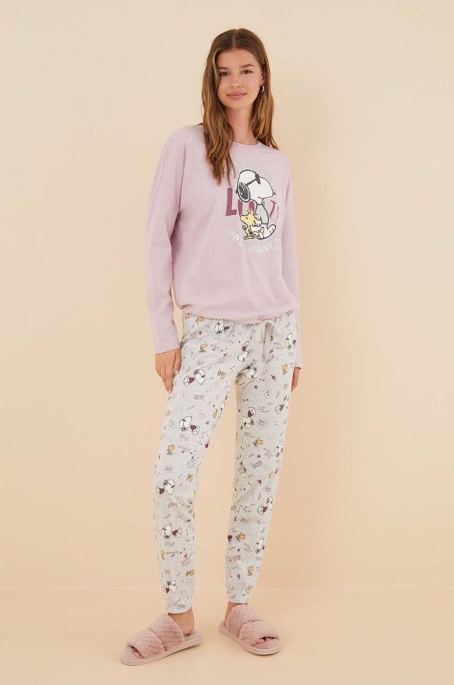 Бавовняна піжама women'secret Snoopy з бавовни 3136949 колір барвистий