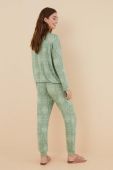 Піжама women'secret Snoopy жіноча колір зелений 3136008