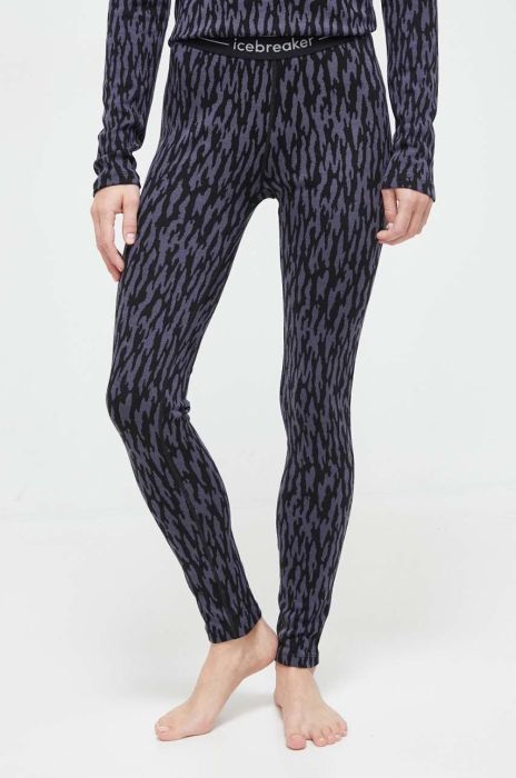 Функціональні легінси Icebreaker Merino 260 Vertex колір чорний (3654657)