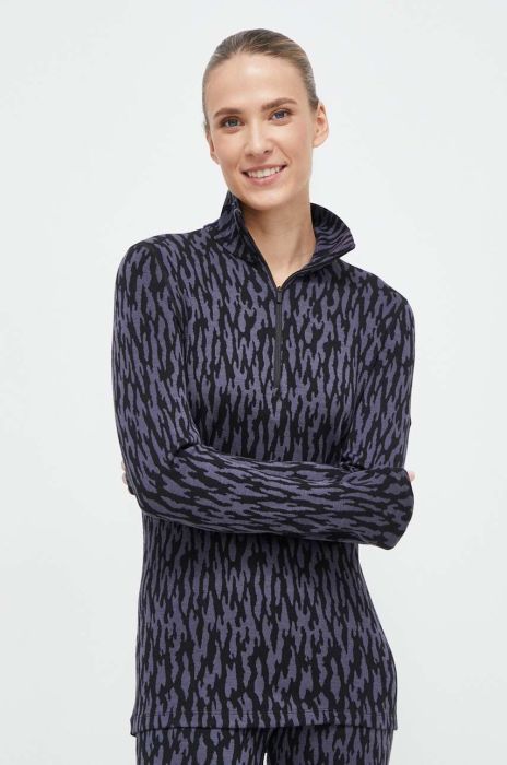 Функціональний лонгслів Icebreaker Merino 260 Vertex колір чорний (3654685)