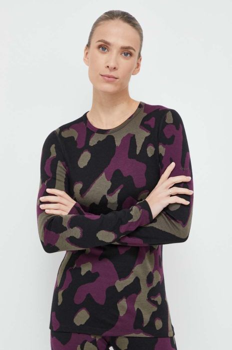 Функціональний лонгслів Icebreaker Merino 260 Vertex колір чорний (3654664)