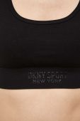 Спортивний бюстгальтер Dkny колір чорний однотонний (3407057) Спортивний бюстгальтер Dkny колір чорний однотонний (3407057)