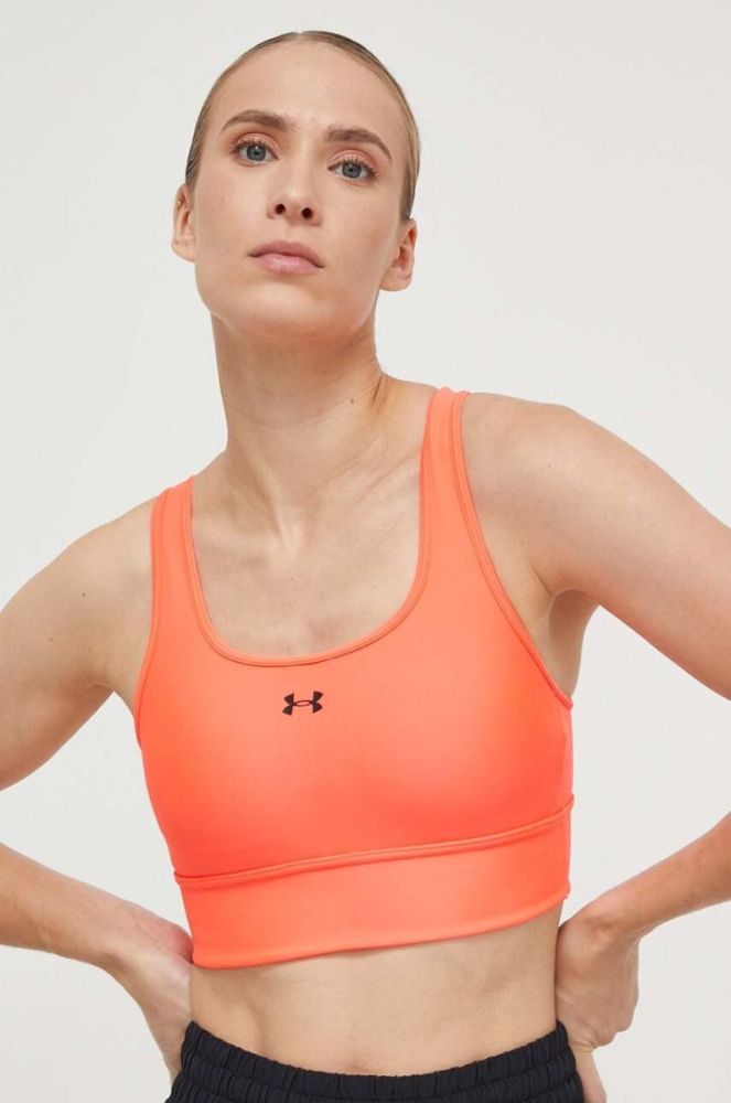 Спортивний бюстгальтер Under Armour Crossback колір помаранчевий однотонний фото 3