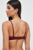 Бюстгальтер Tommy Hilfiger колір бордовий мереживо однотонний